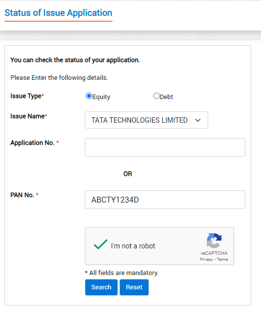 How to check Tata Technology IPO allotment status on BSEIndia website